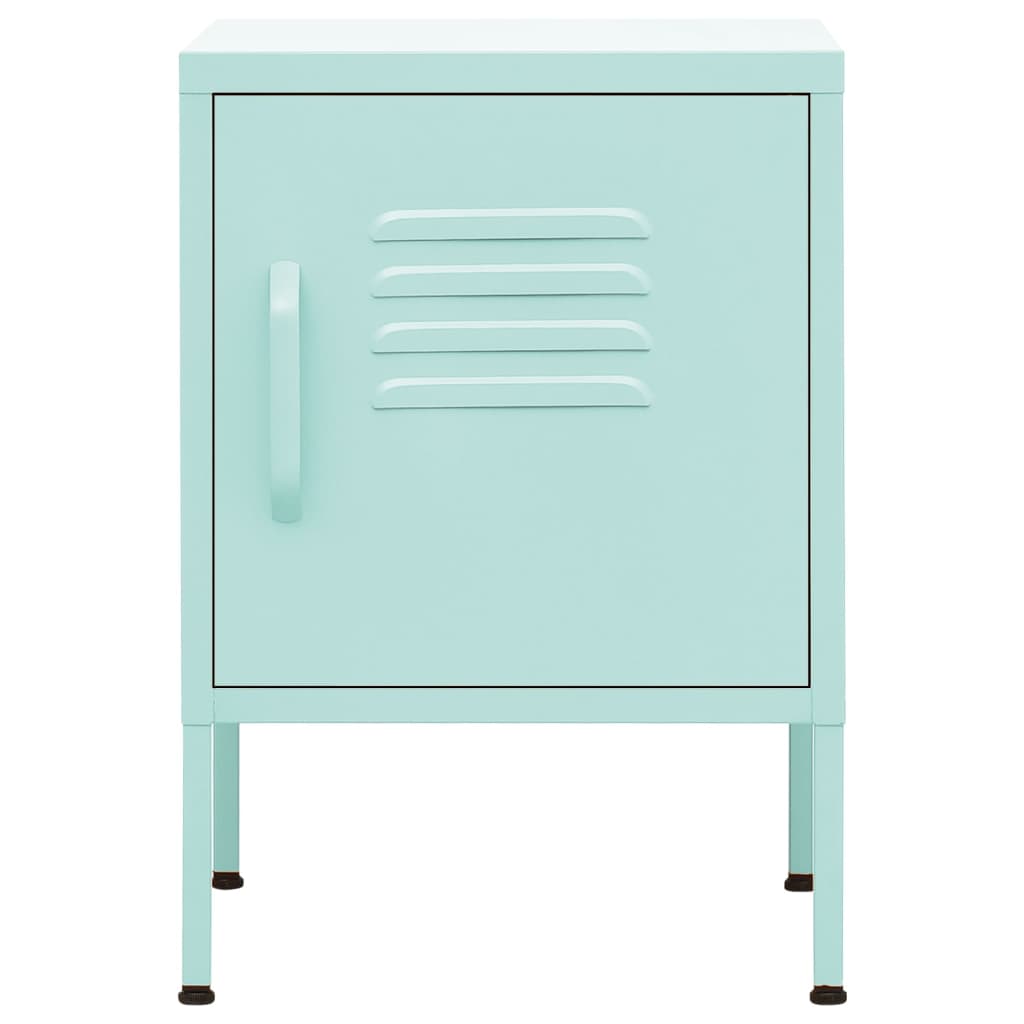 vidaXL Nightstand Mint 35x35x51 cm Steel