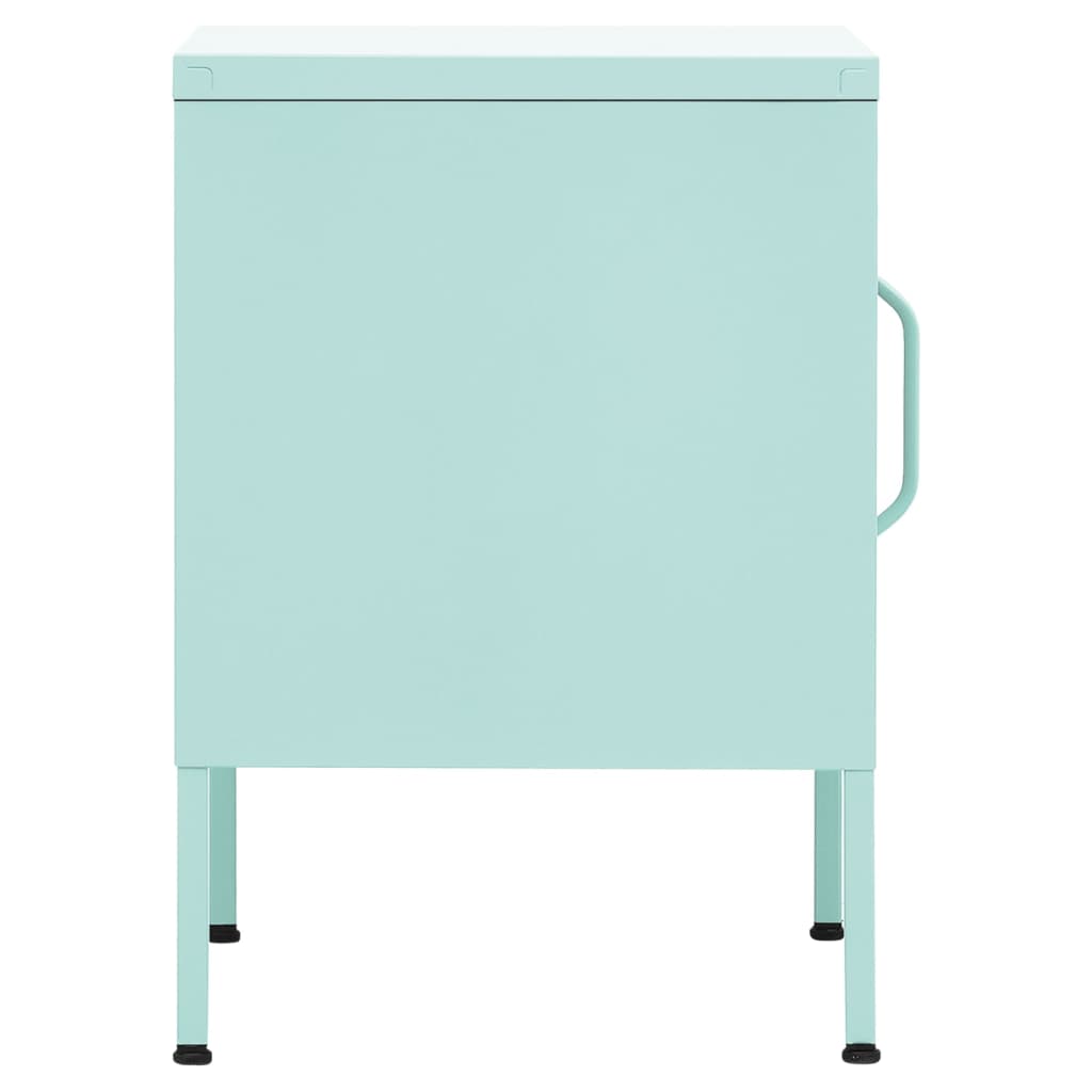 vidaXL Nightstand Mint 35x35x51 cm Steel