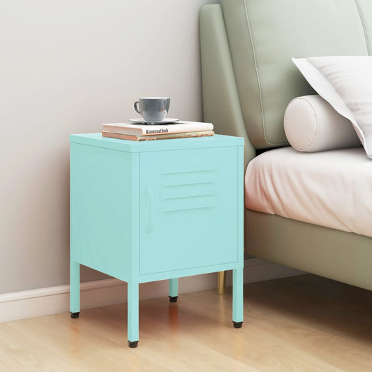 vidaXL Nightstand Mint 35x35x51 cm Steel