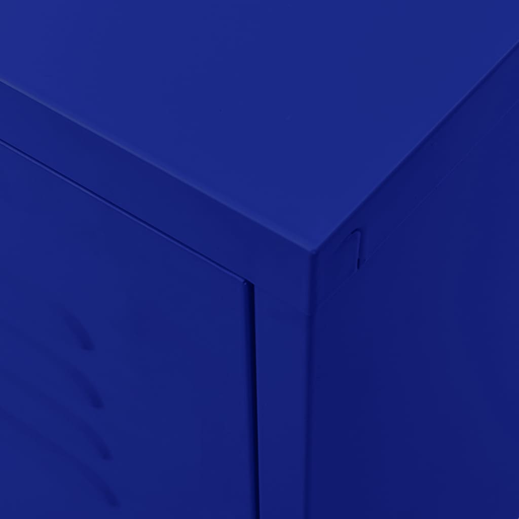 TV Cabinet Navy Blue 105x35x50 cm Steel
