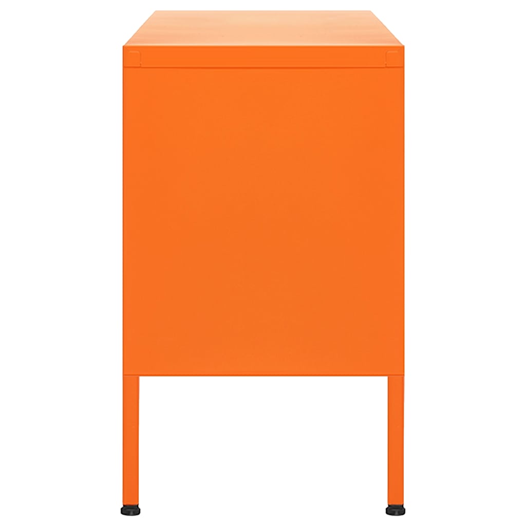 336228 vidaXL TV Cabinet Orange 105x35x50 cm Steel