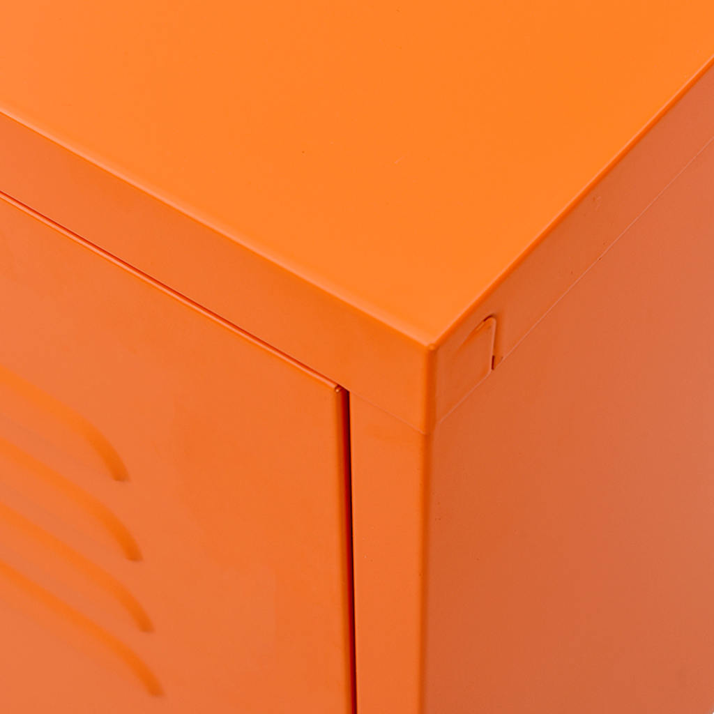 336228 vidaXL TV Cabinet Orange 105x35x50 cm Steel