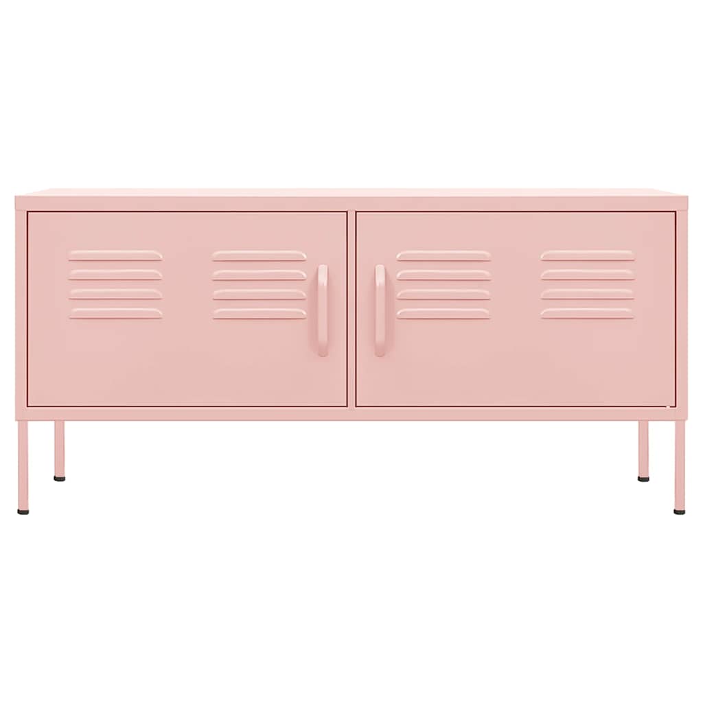 TV Cabinet Pink 105x35x50 cm Steel