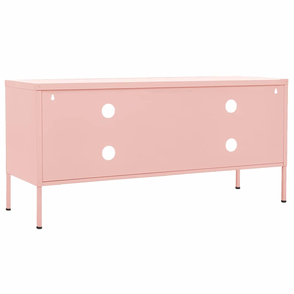 TV Cabinet Pink 105x35x50 cm Steel
