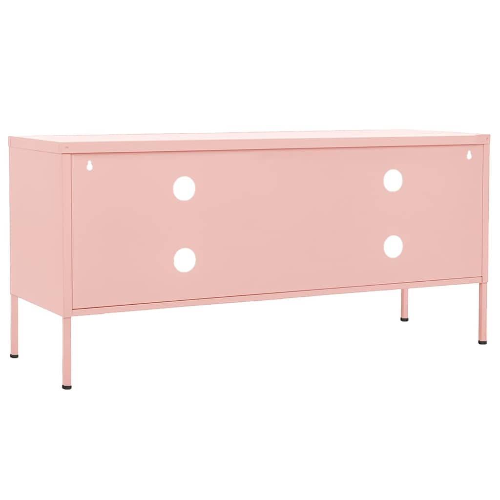 TV Cabinet Pink 105x35x50 cm Steel
