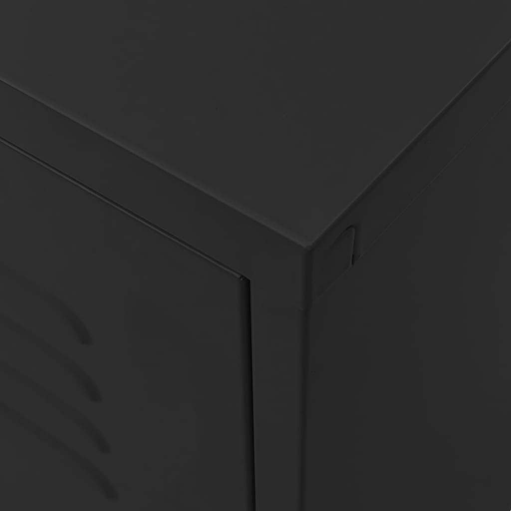 TV Cabinet | Black | Steel | Medium | Adjustable Feet | TV Cabinet