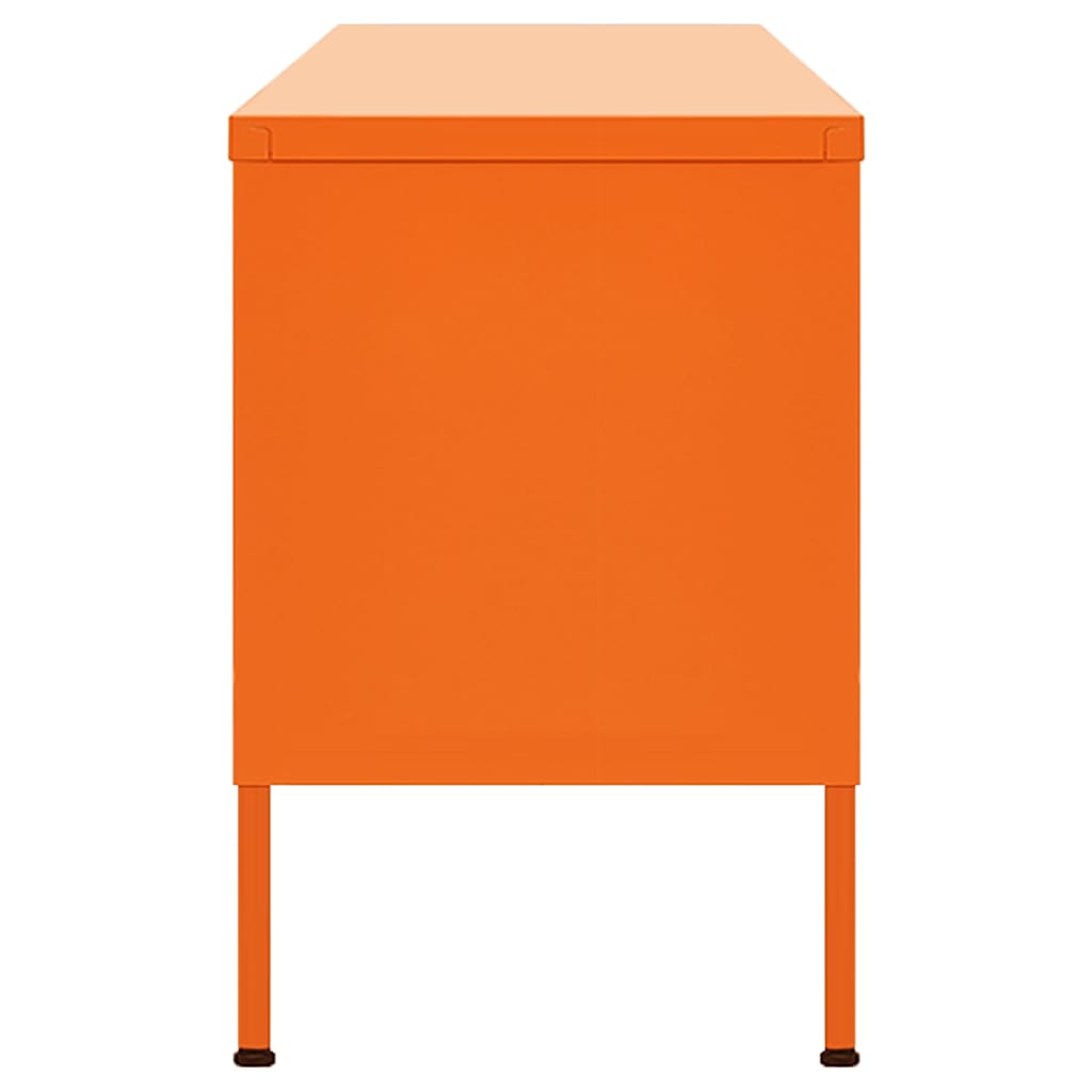 TV Cabinet Orange 105x35x50 cm Steel