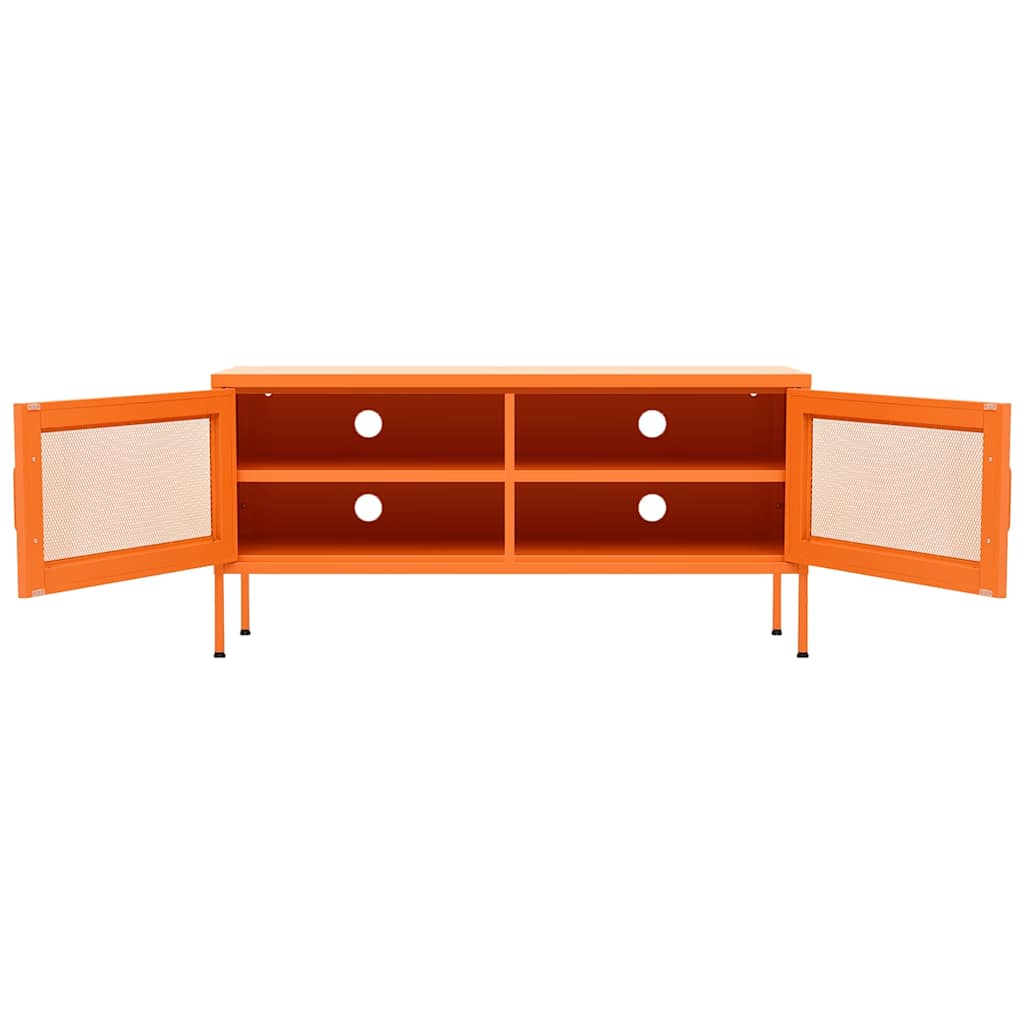 TV Cabinet Orange 105x35x50 cm Steel