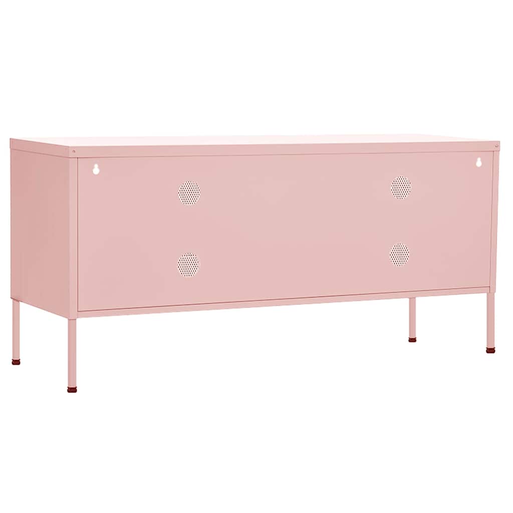TV Cabinet Pink 105x35x50 cm Steel