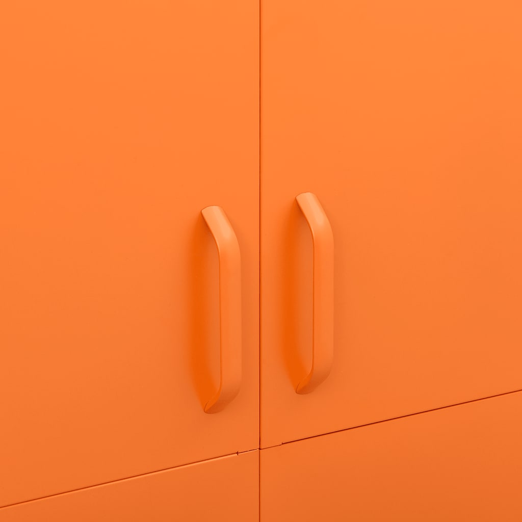 Wardrobe Orange 90x50x180 cm Steel