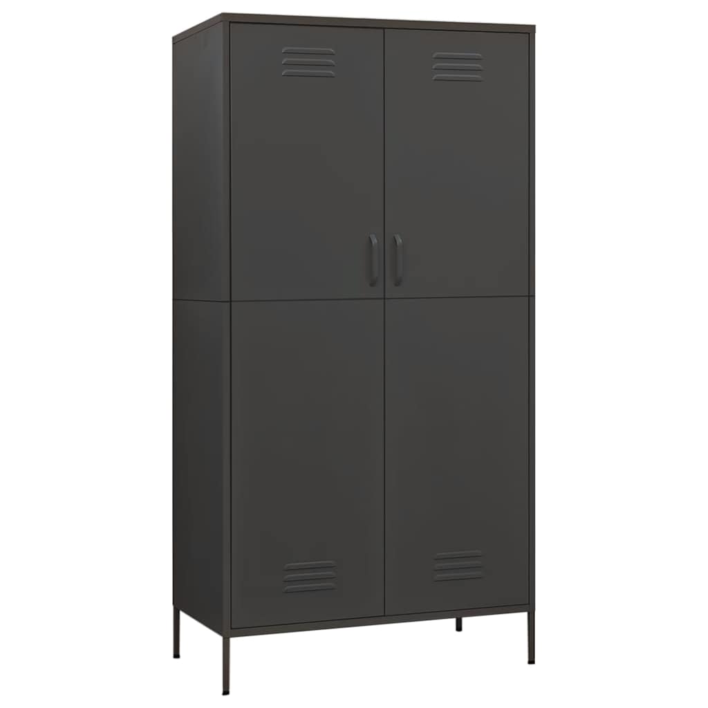 Wardrobe Anthracite 90x50x180 cm Steel