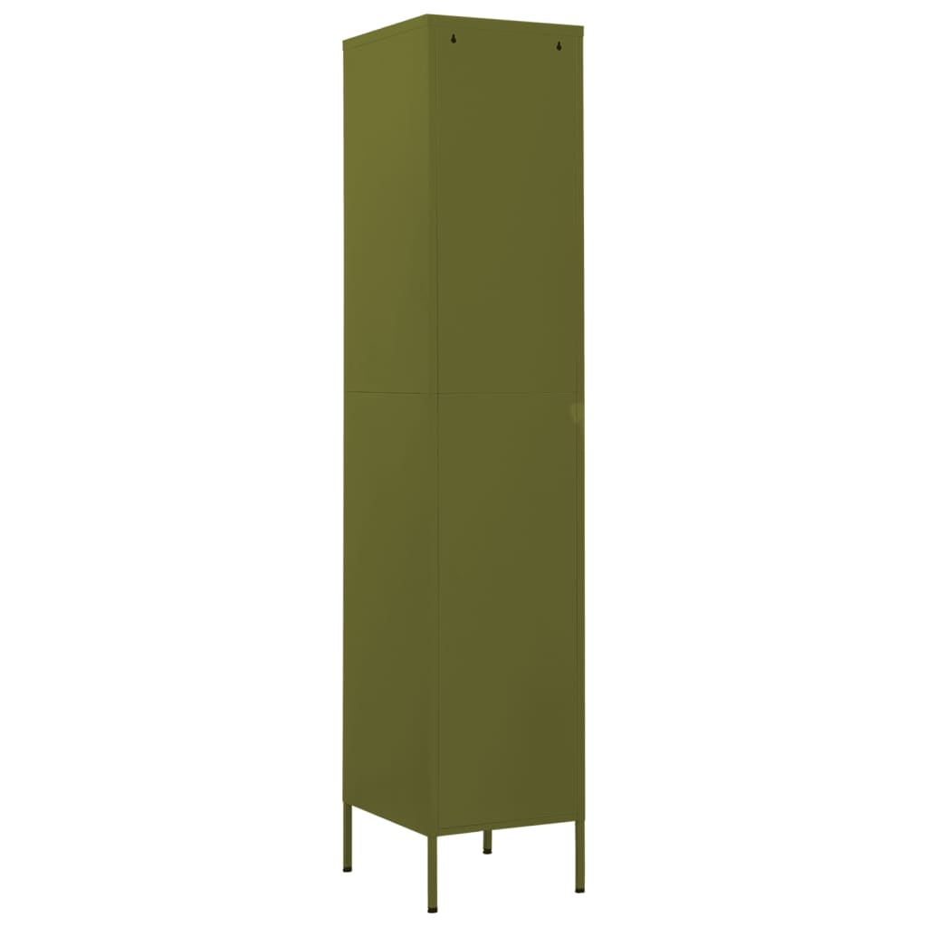 Locker Cabinet | Olive Green | Steel | 180 cm x 46 cm x 35 cm