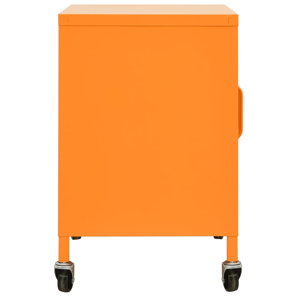 vidaXL Storage Cabinet Orange 60x35x56 cm Steel