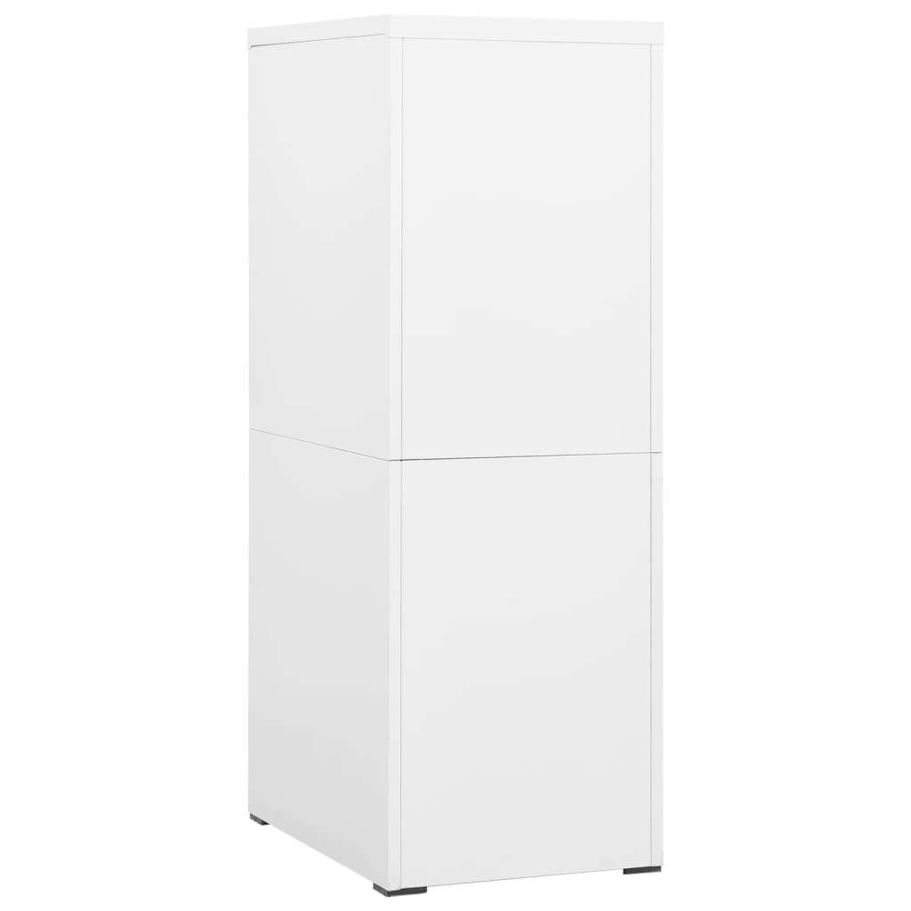 vidaXL Filing Cabinet White 46x62x133 cm Steel