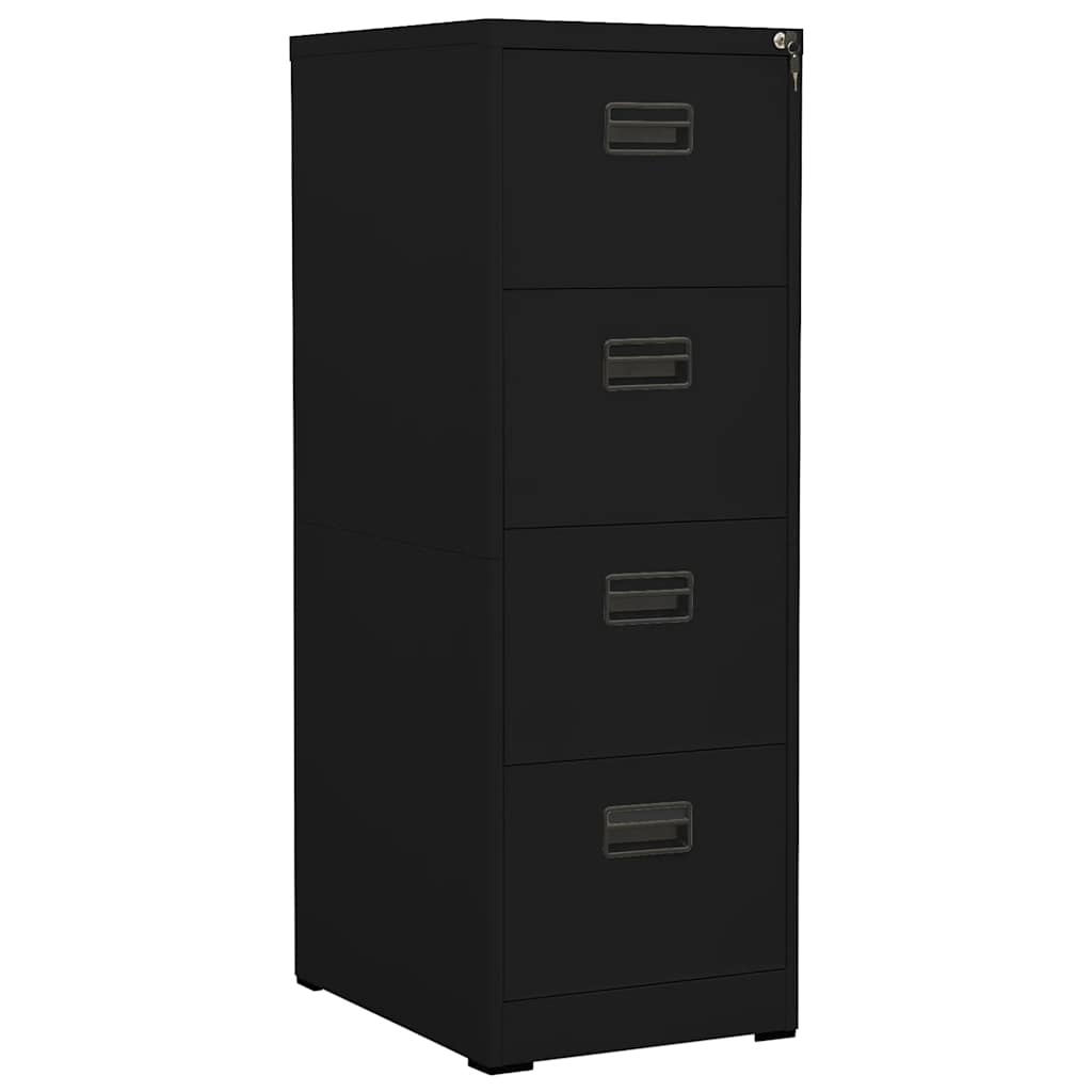 Filing Cabinet | Black | Steel | Large | Filing Cabinet | Rectangular