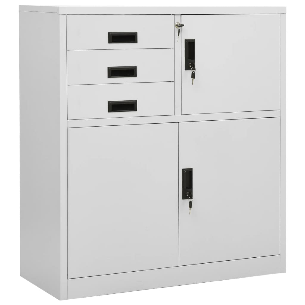 Office Cabinet | Light grey | Steel | Medium | Office Cabinets