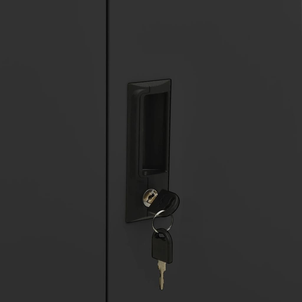 Office Cabinet | Anthracite | Steel | Medium | Locks | Office Cabinet