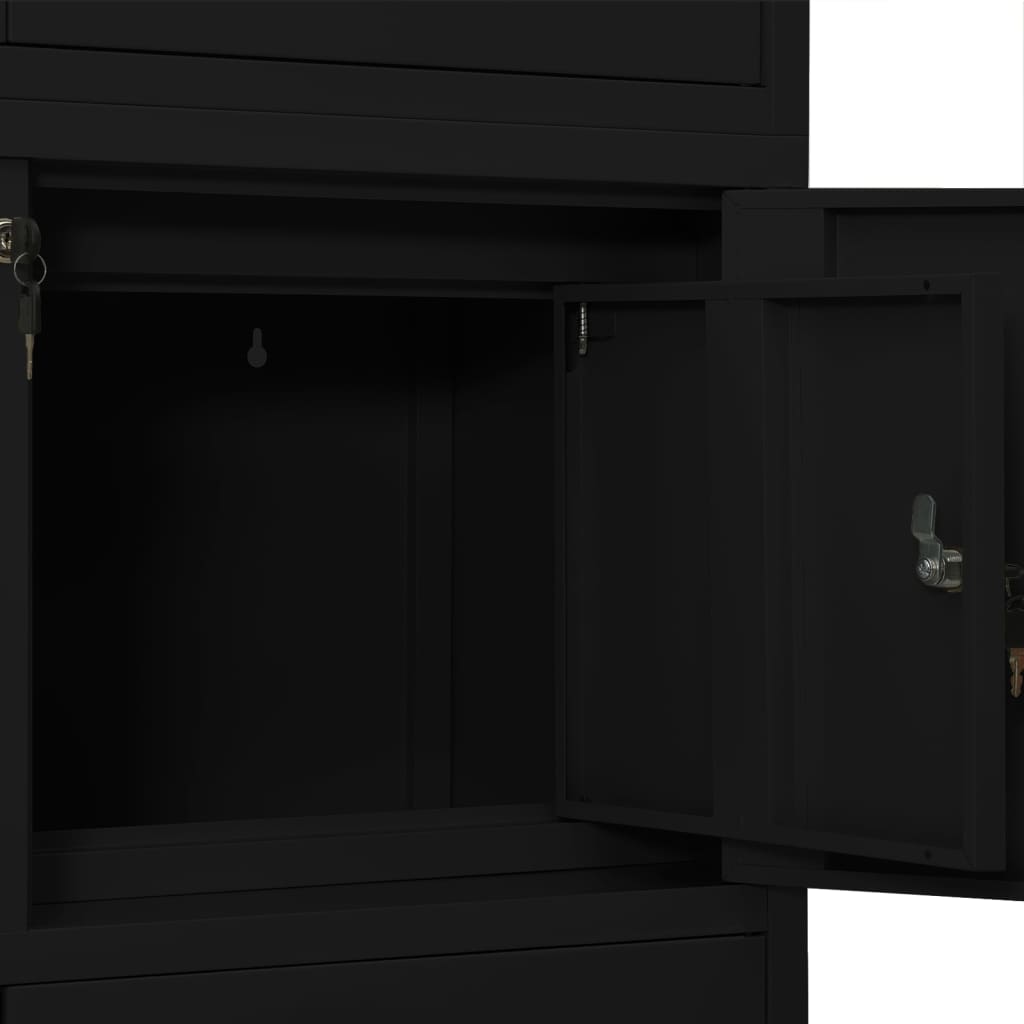 Office Cabinet | Black | Steel | Large | Locks | Office Cabinet
