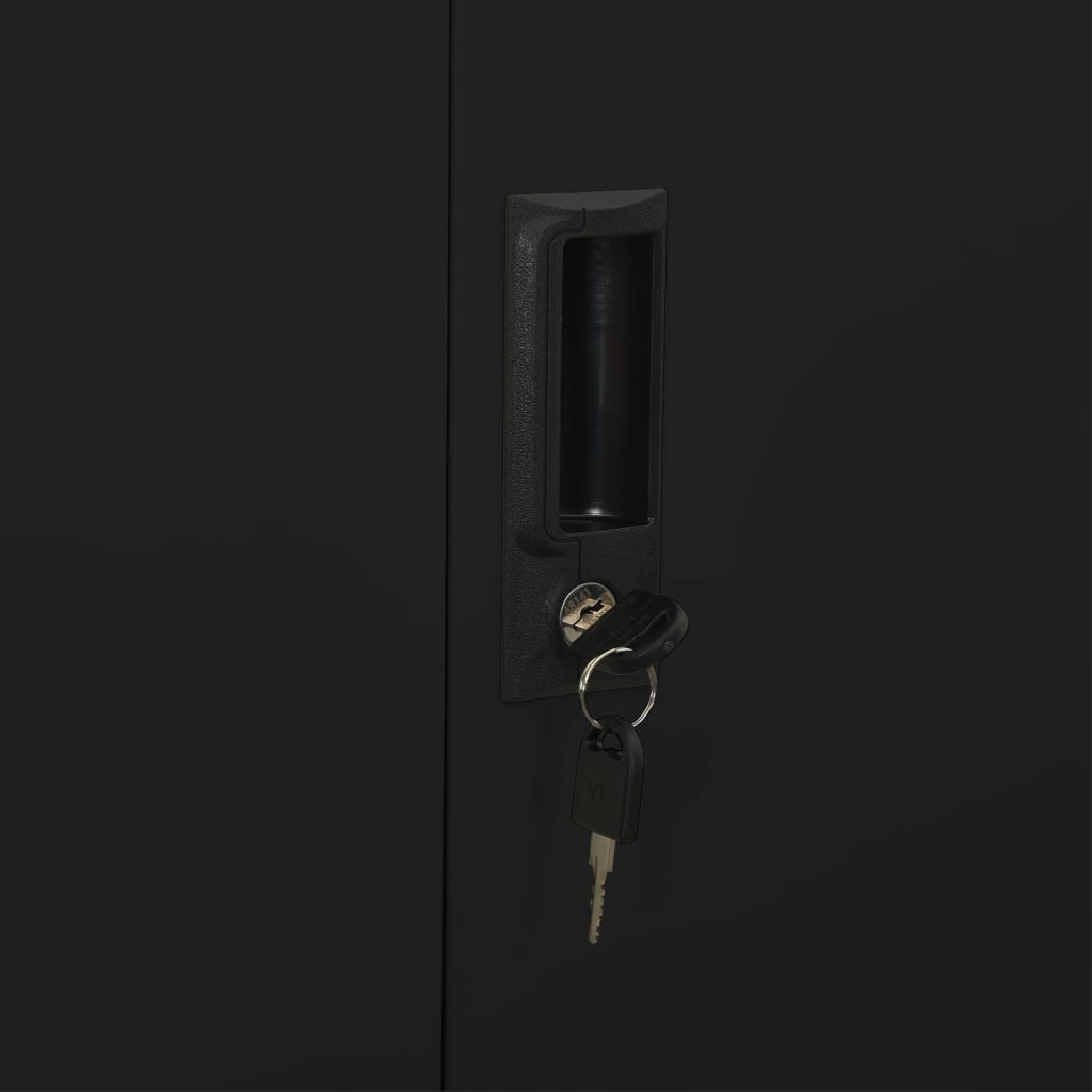 Office Cabinet | Black | Steel | Large | Locks | Office Cabinet