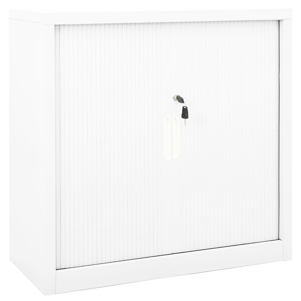 Sliding Door Cabinet | White | Steel | Medium | Sliding Door Cabinet