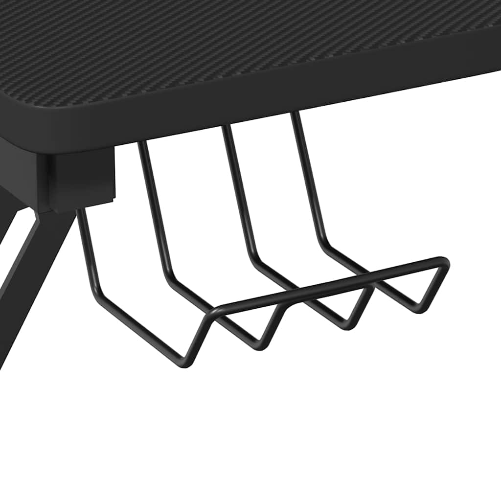 Gaming Desk with Y Shape Legs Black 110x60x75 cm