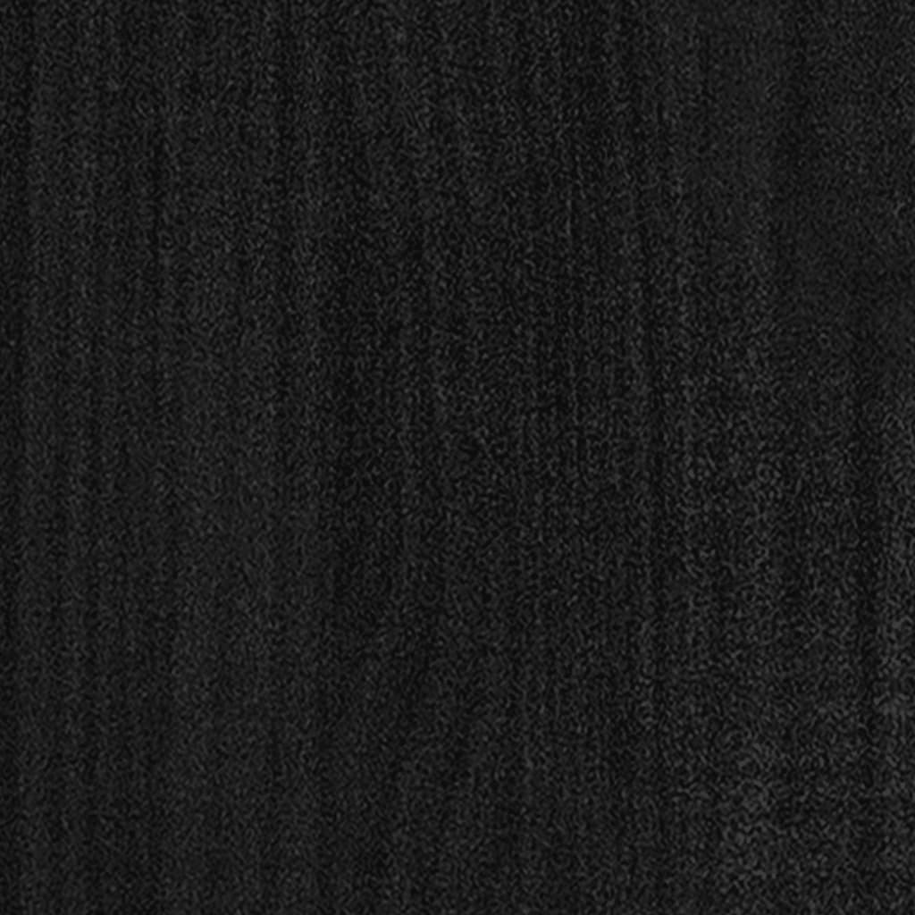 Book Cabinet | Black | Solid pine wood, metal | Medium | Book Cabinet