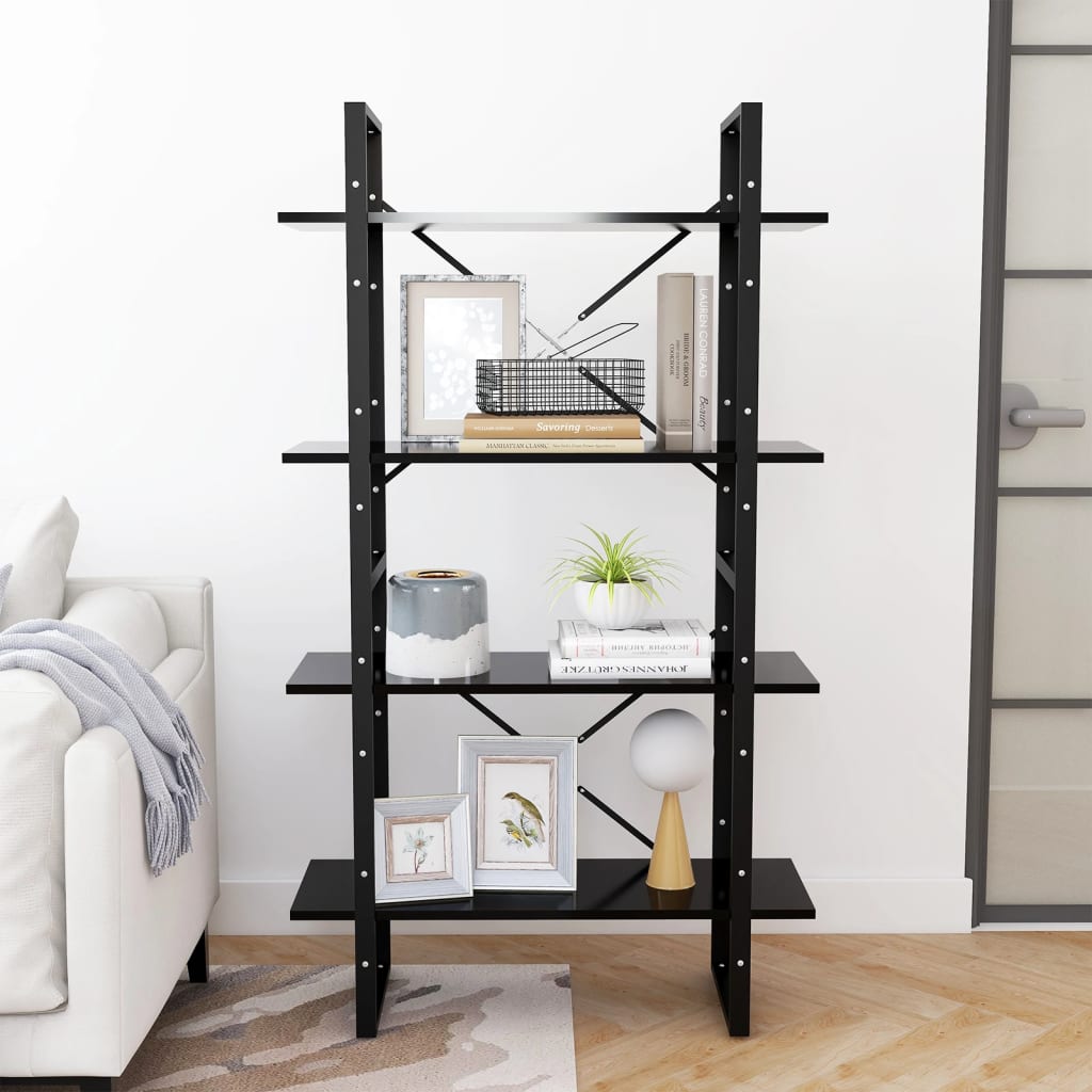 Book Cabinet | Black | Engineered wood | Book Cabinet | Rectangular
