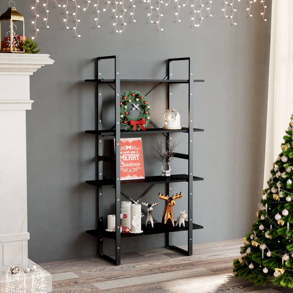 Book Cabinet | Black | Engineered wood | Book Cabinet | Rectangular