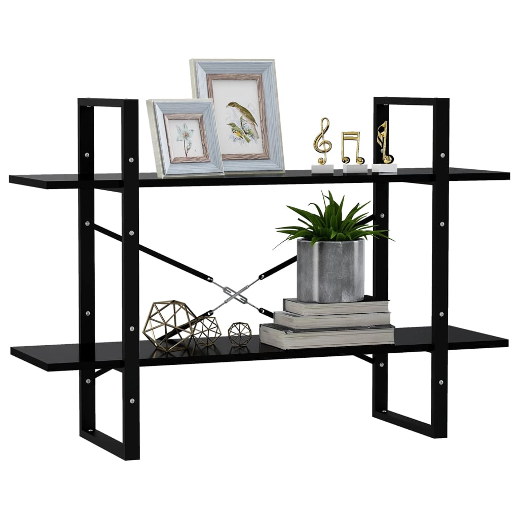Book Cabinet | Black | Engineered wood | 100 x 30 x 70 cm | Book Cabinet