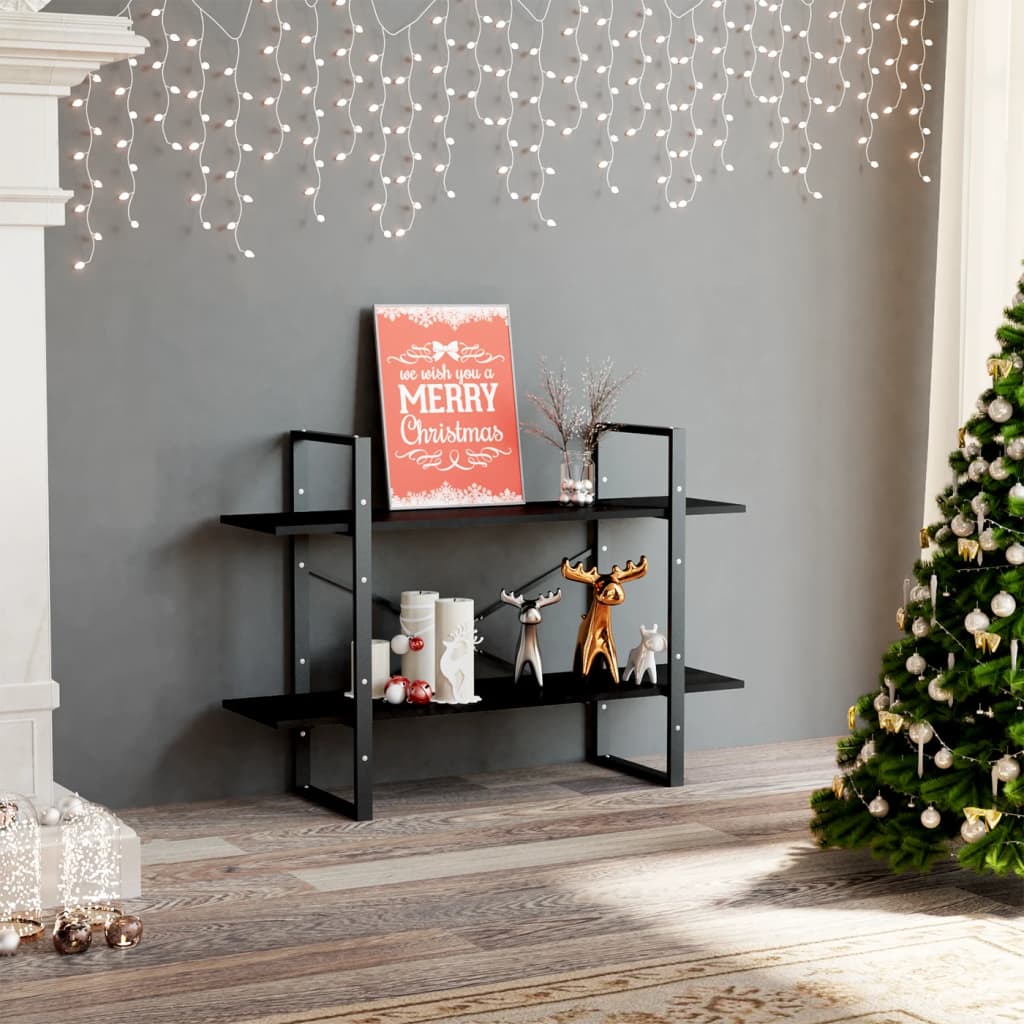 Book Cabinet | Black | Engineered wood | 100 x 30 x 70 cm | Book Cabinet