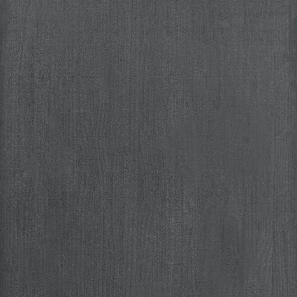 Storage Shelf Grey 60x30x210 cm Solid Wood Pine