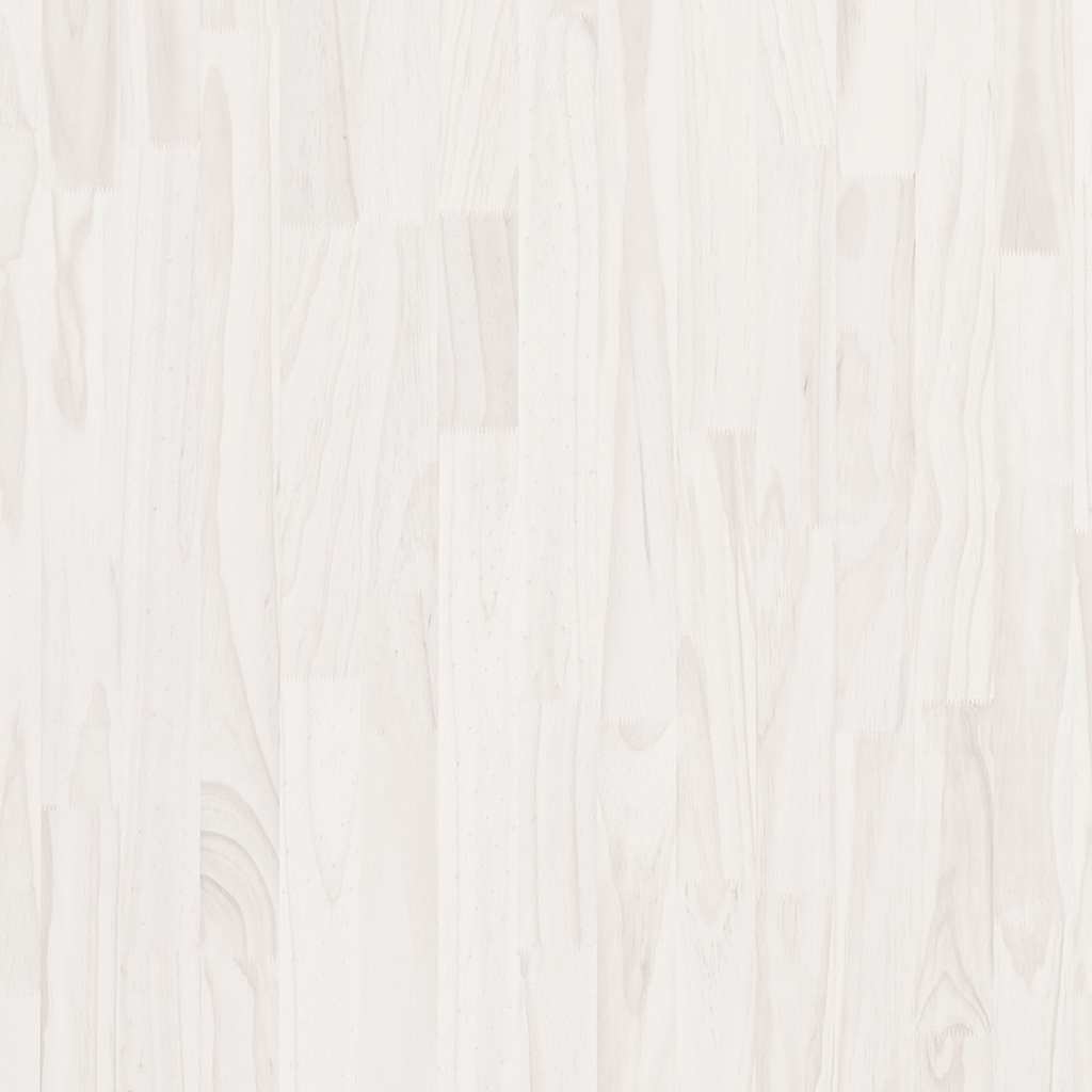 3-Tier Book Cabinet White 100x30x105 cm Solid Pine Wood