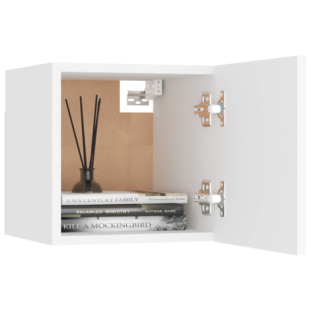3074459 vidaXL 8 Piece TV Cabinet Set White Engineered Wood (801472x4+804483)