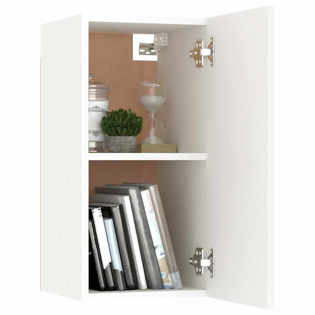 3 Piece TV Cabinet Set White Engineered Wood