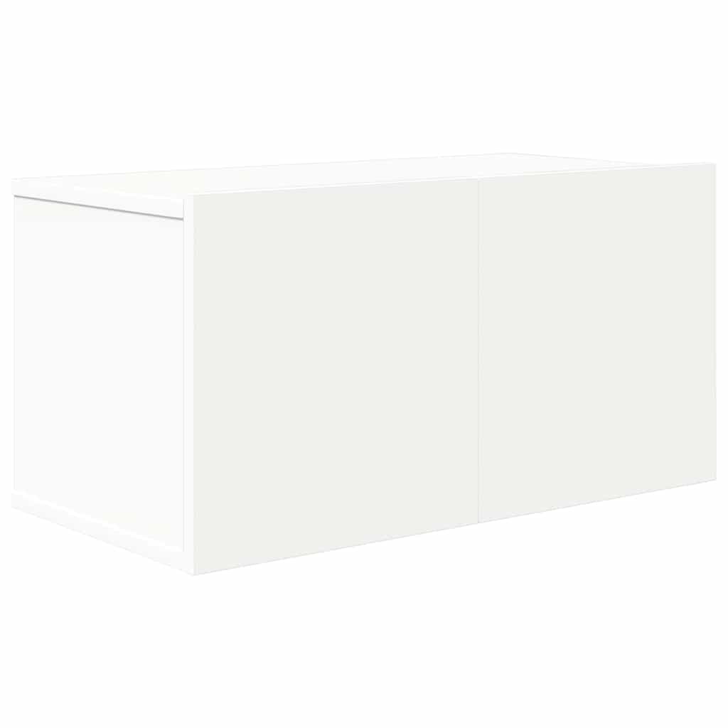 6 Piece TV Cabinet Set White Engineered Wood