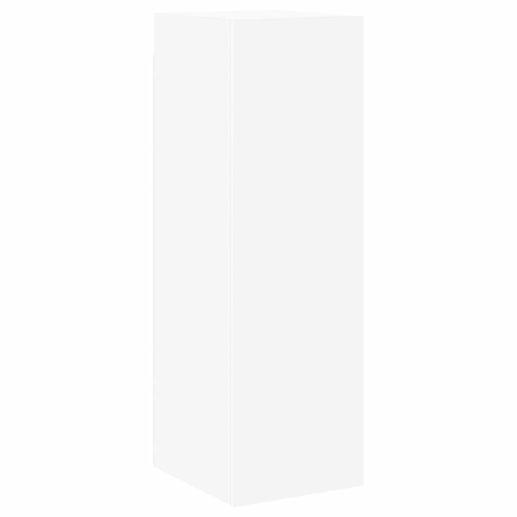 6 Piece TV Cabinet Set White Engineered Wood