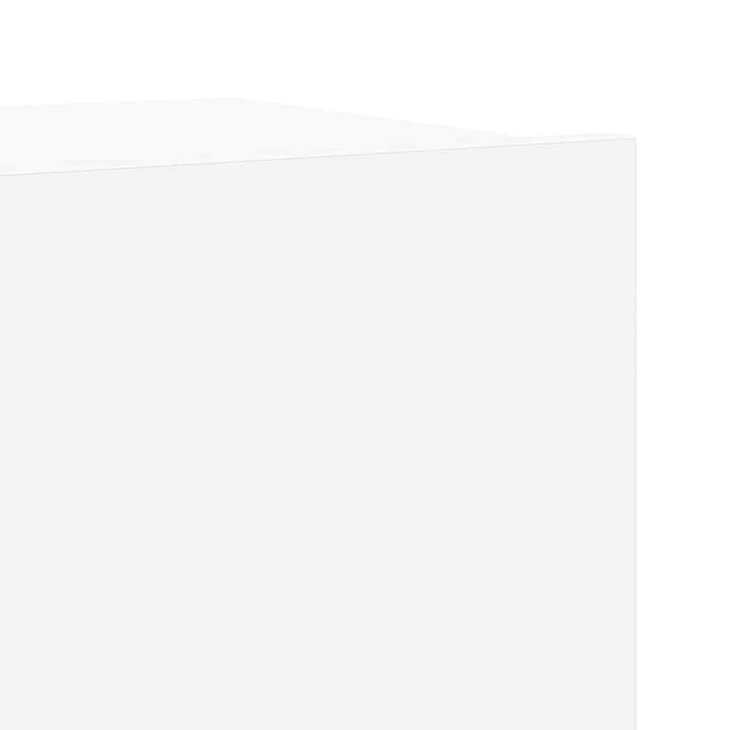 6 Piece TV Cabinet Set White Engineered Wood