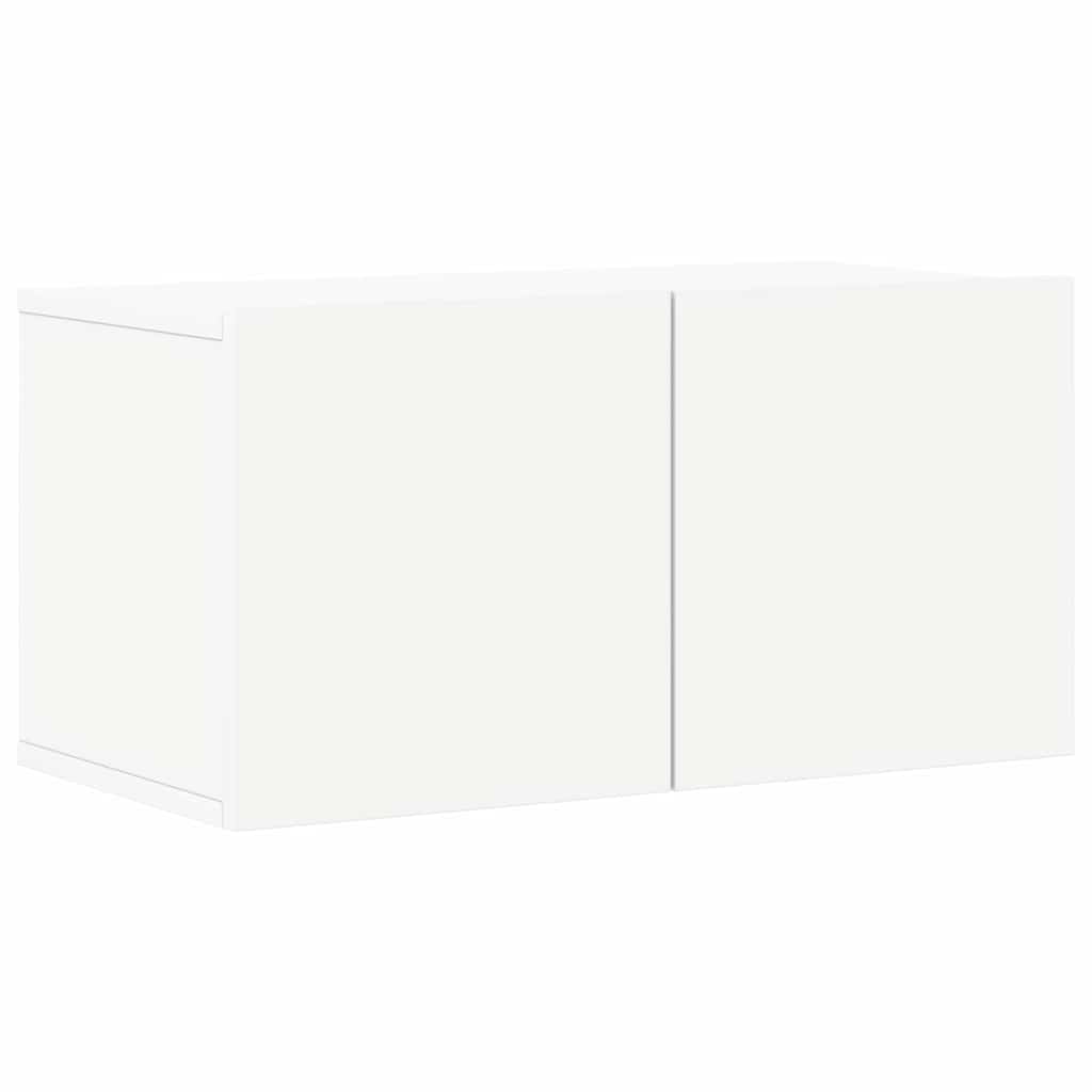 6 Piece TV Cabinet Set White Engineered Wood