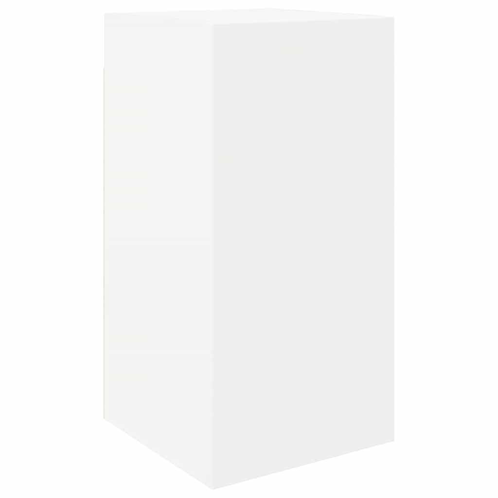 6 Piece TV Cabinet Set White Engineered Wood