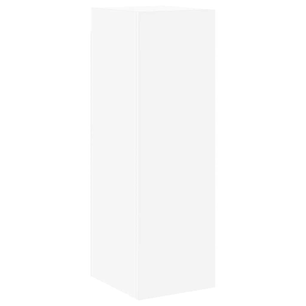 6 Piece TV Cabinet Set White Engineered Wood