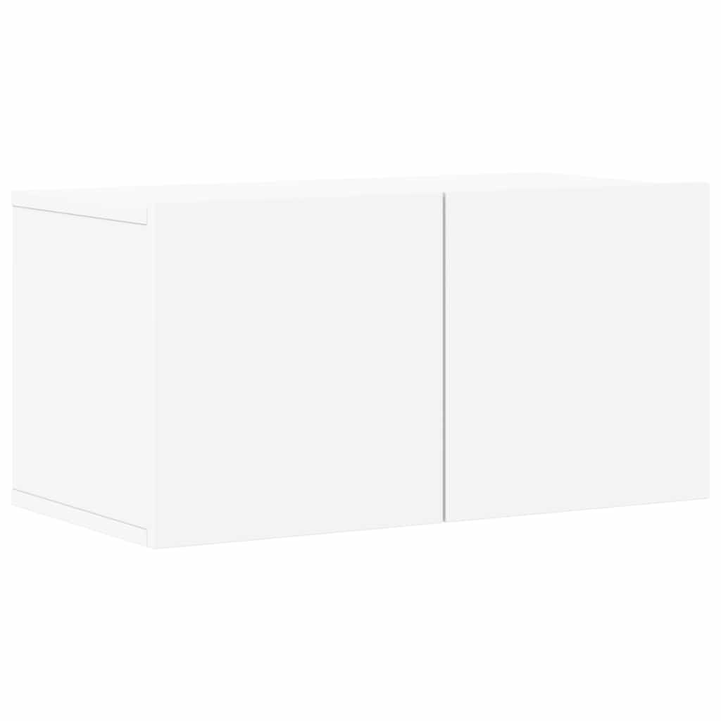8 Piece TV Cabinet Set White Engineered Wood