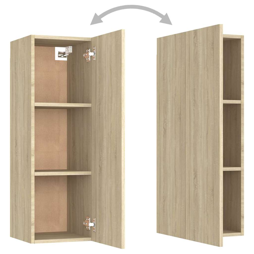 5 Piece TV Cabinet Set Sonoma Oak Engineered Wood