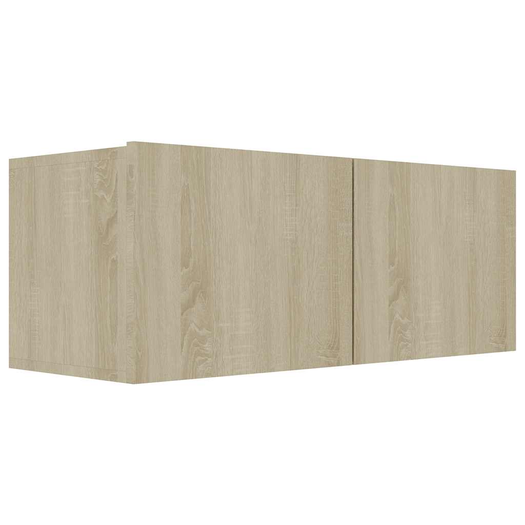 4 Piece TV Cabinet Set Sonoma Oak Engineered Wood