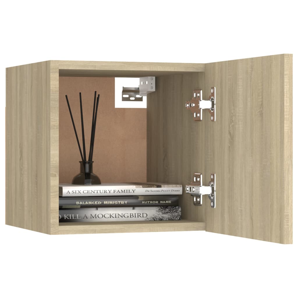 3078961 vidaXL 8 Piece TV Cabinet Set Sonoma Oak Engineered Wood (2x804518+804492)