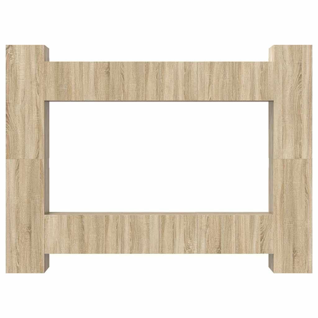 10 Piece TV Cabinet Set Sonoma Oak Engineered Wood