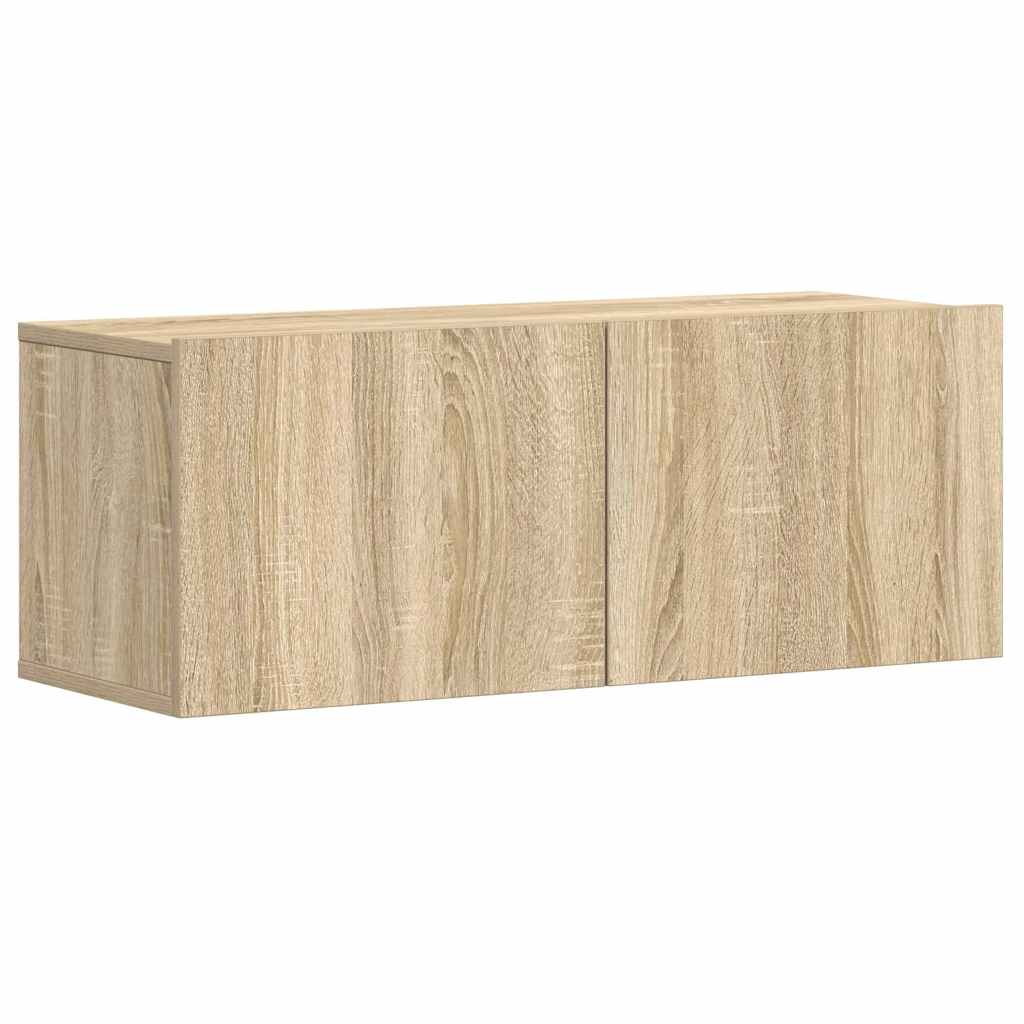 3 Piece TV Cabinet Set Sonoma Oak Engineered Wood