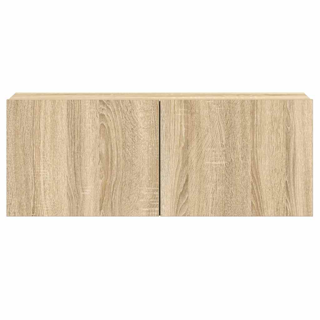 3 Piece TV Cabinet Set Sonoma Oak Engineered Wood
