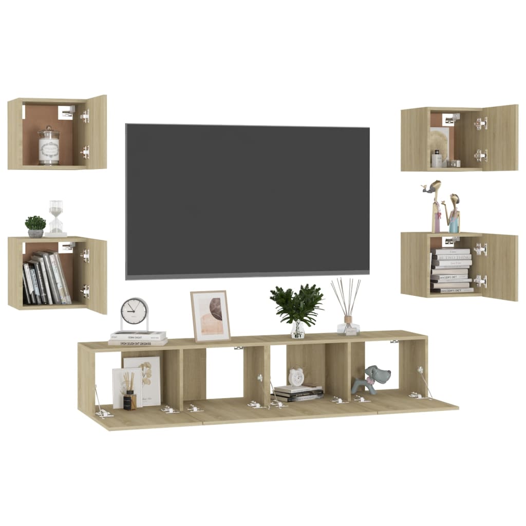 TV Cabinet | Sonoma Oak | Engineered Wood | Sonoma Oak TV Cabinet