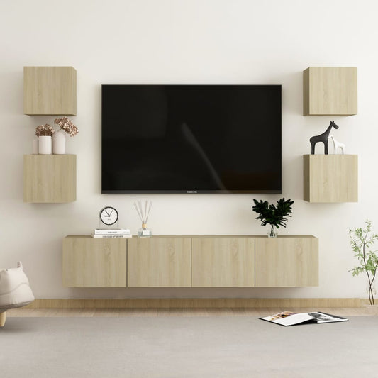TV Cabinet | Sonoma Oak | Engineered Wood | Sonoma Oak TV Cabinet