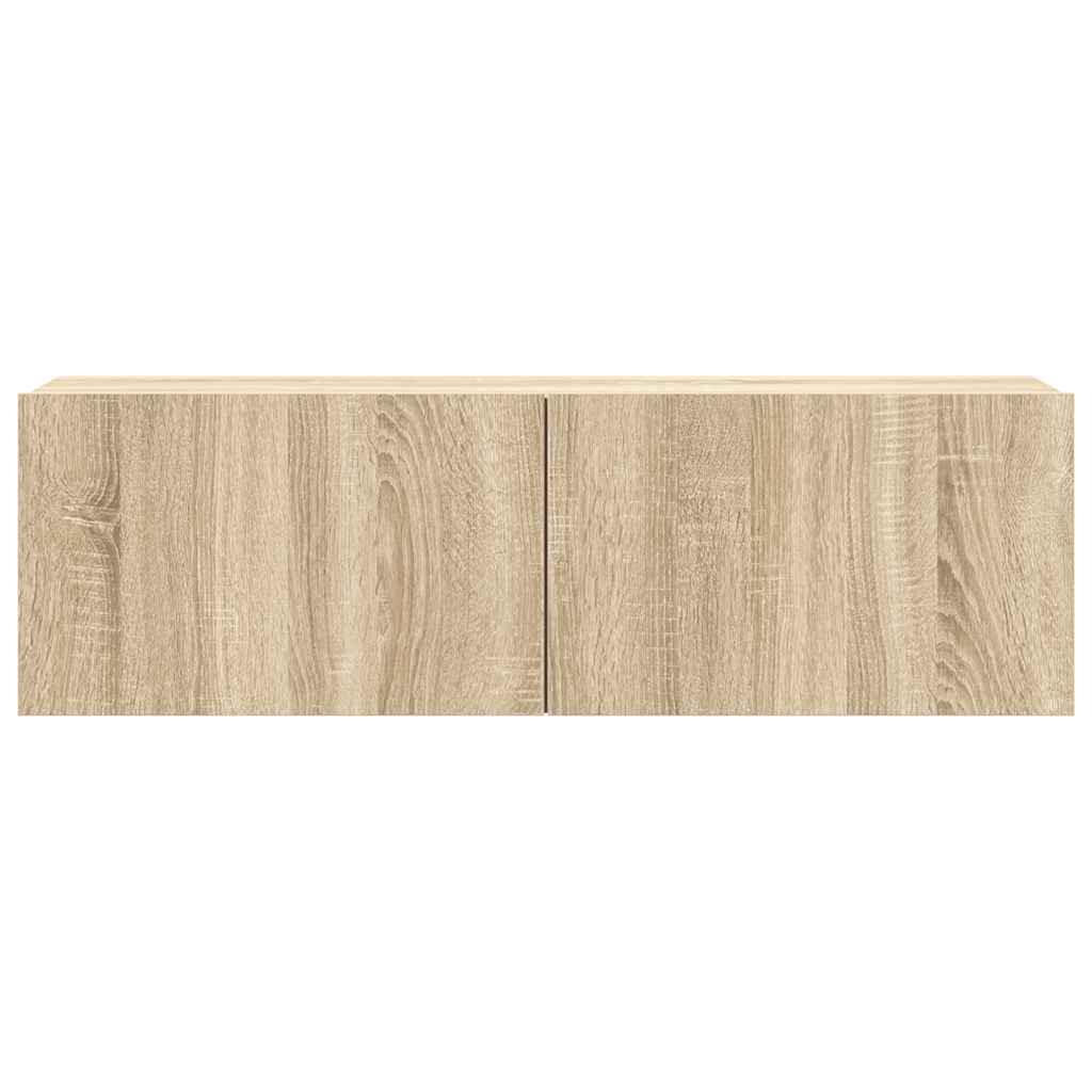 8 Piece TV Cabinet Set Sonoma Oak Engineered Wood